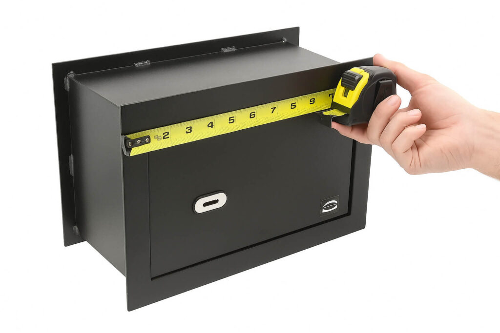 Como instalar una caja fuerte empotrable: Paso 1: tomar medidas de la caja fuerte